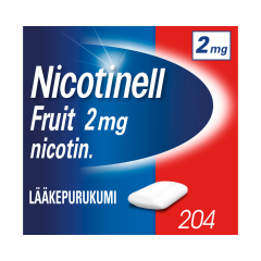NICOTINELL FRUIT lääkepurukumi 2 mg 204 fol